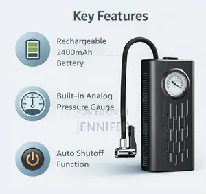 Cordless Air Pump for Car & Bike Tyres