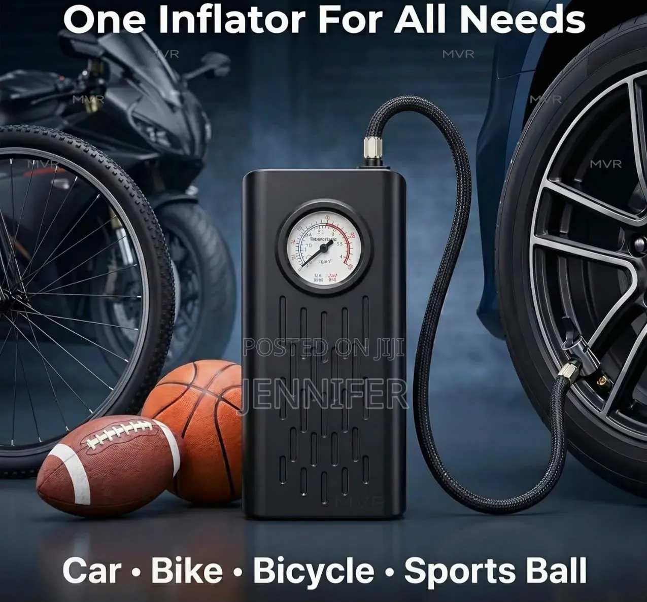 Cordless Air Pump for Car & Bike Tyres