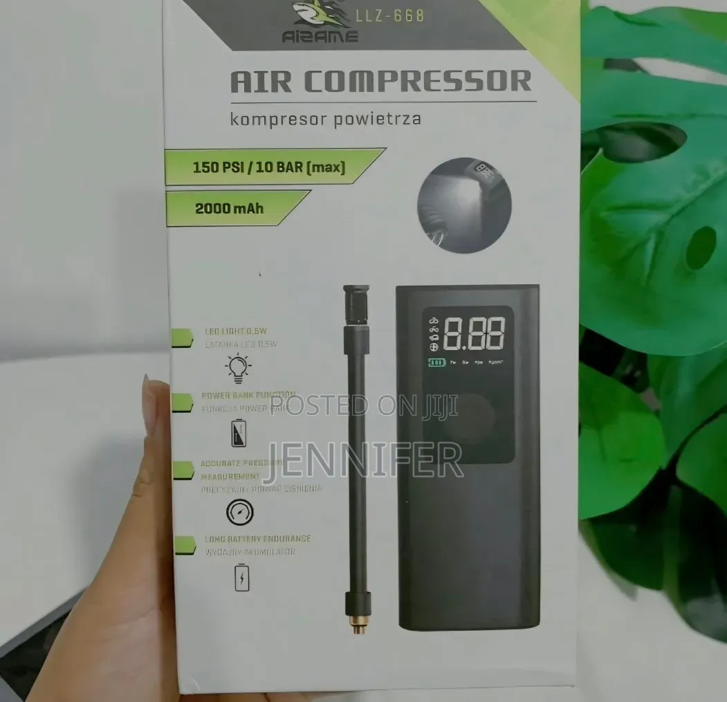 LLZ-668 Portable Cordless Air Compressor and Tyre Inflator.