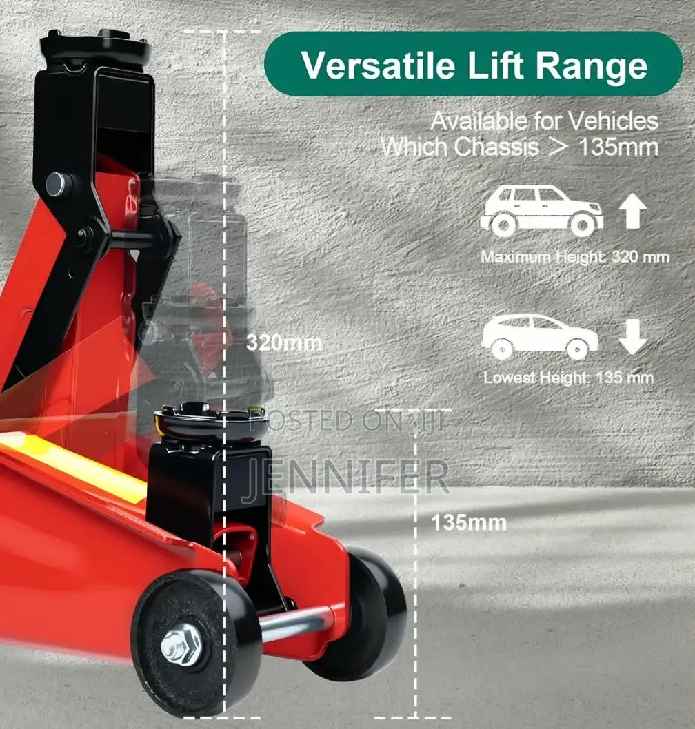 Trolley Jack With Hydraulic Piston Quick Lift Pump
