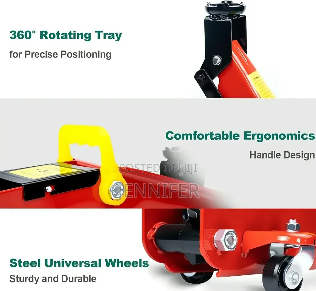 Trolley Jack With Hydraulic Piston Quick Lift Pump