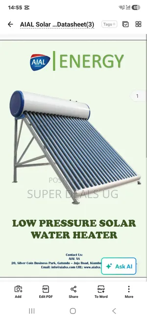 Solar Water Heaters