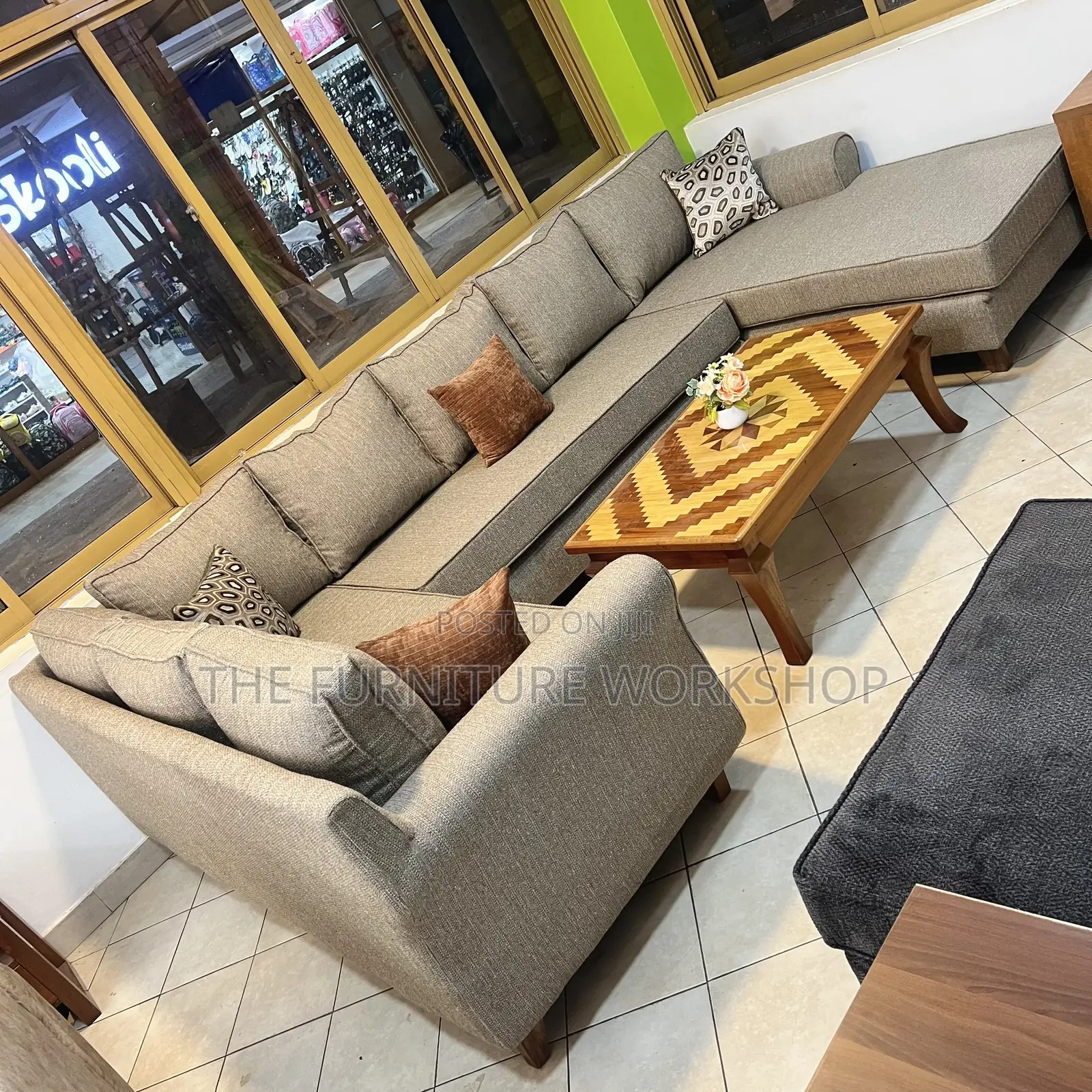 Ushaped Sofa With Springs