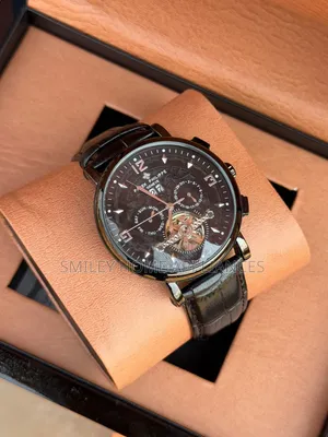 Blacked Out Edition Men's Authentic Mechanical Patek Phillipe Watch