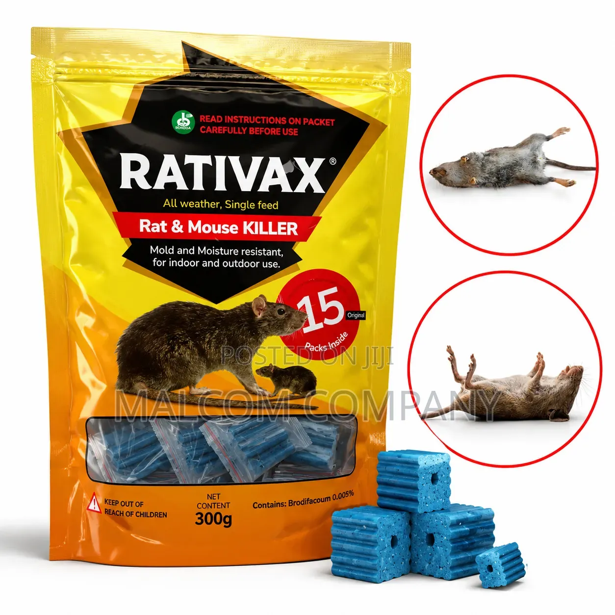 Ratwax Rat Mouse Killer 300g – All Weather Rodent Control | Uganda