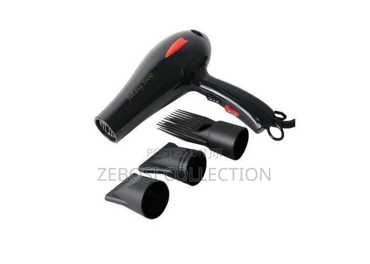 Fakang Professional Electric Hair Dryer - Black