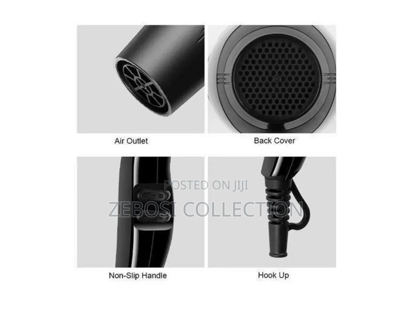 Hair Dryer Fast Heating
Hot and Cold + Free Set of Combs