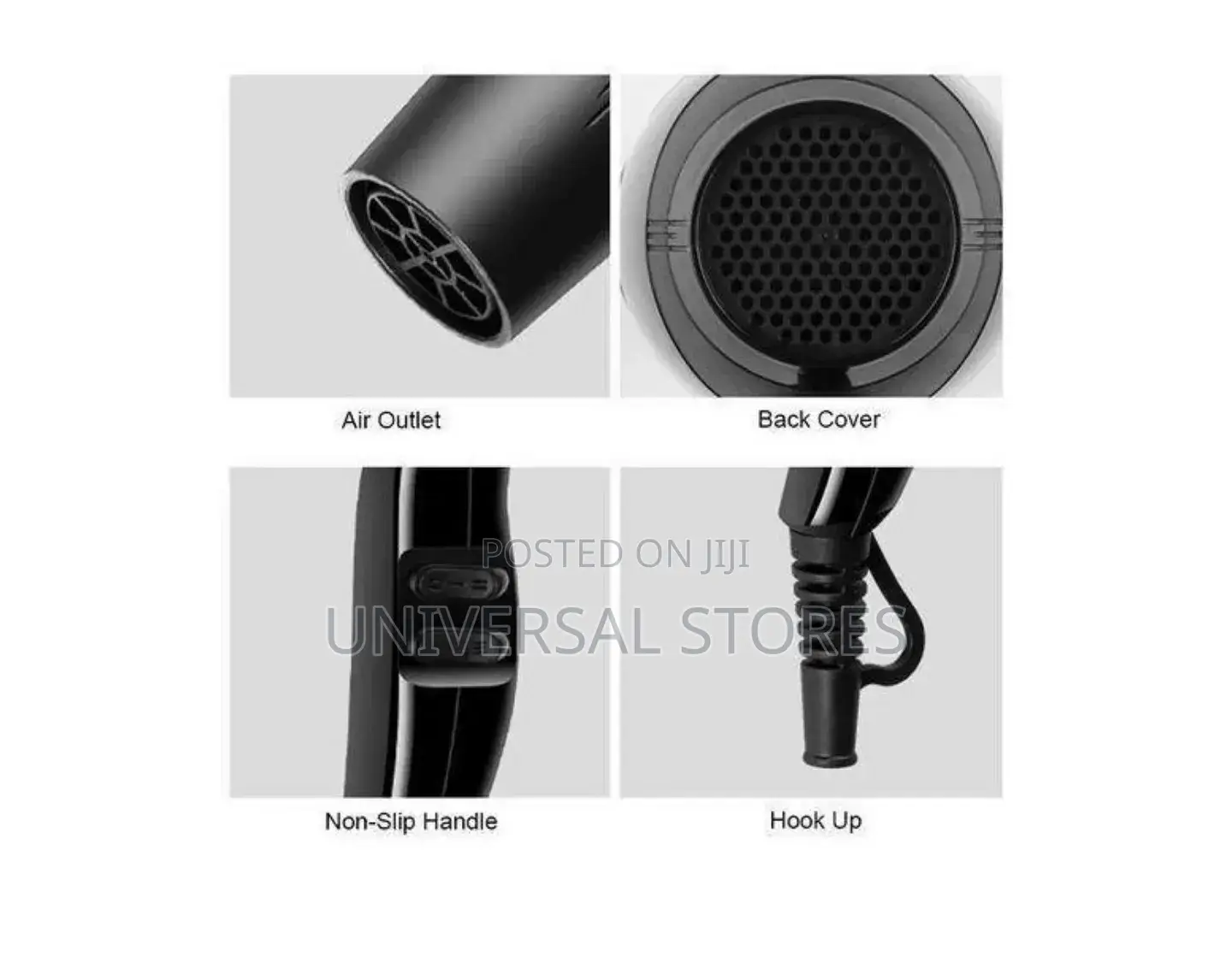 Hair Dryer Fast Heating
Hot and Cold + Free Set of Combs