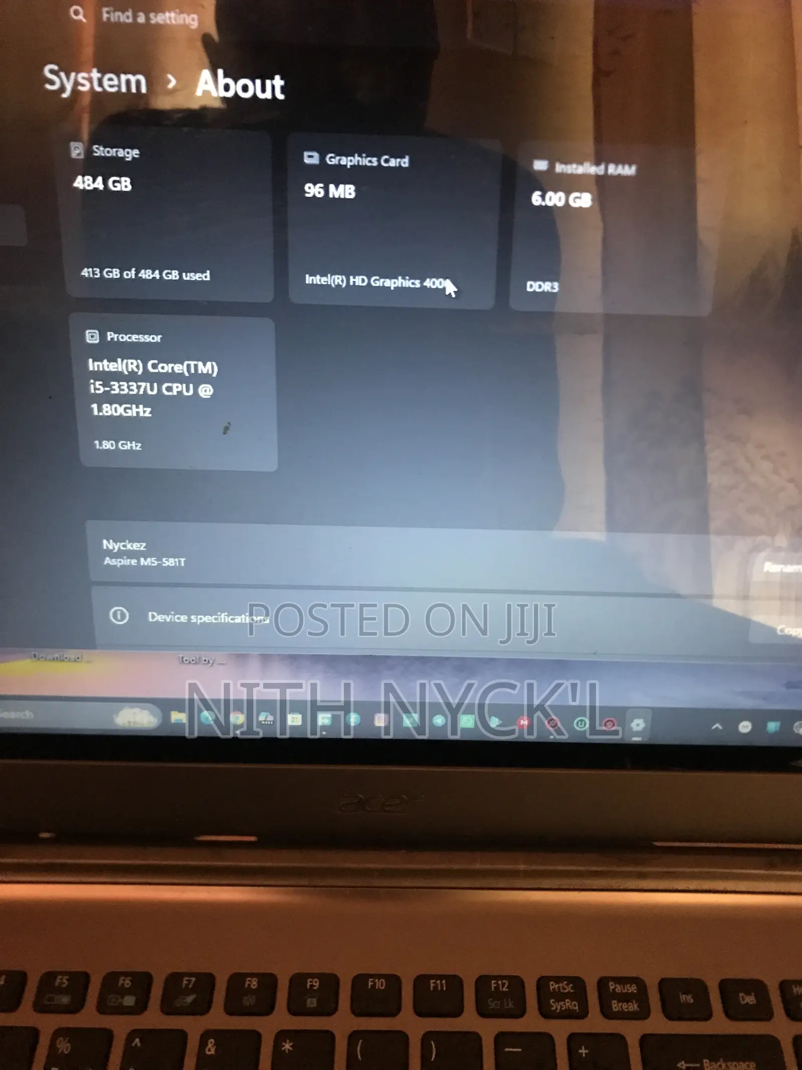 Laptop Acer Aspire M5-481PT 6GB Intel Core i5 SSHD (Hybrid) 500GB