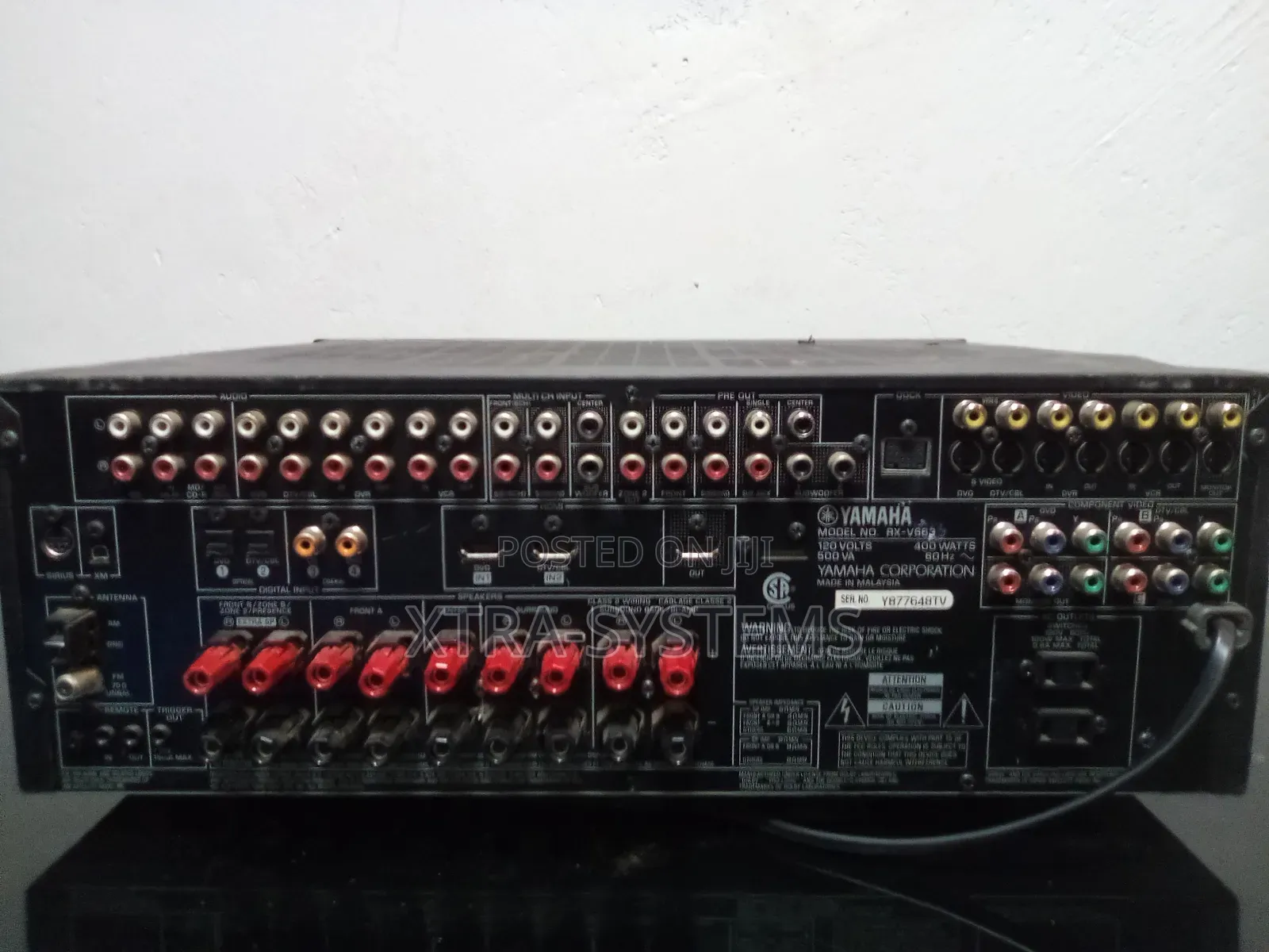 Yamaha RX-V663 Natural Sound 7.2-Channel AV Receiver
