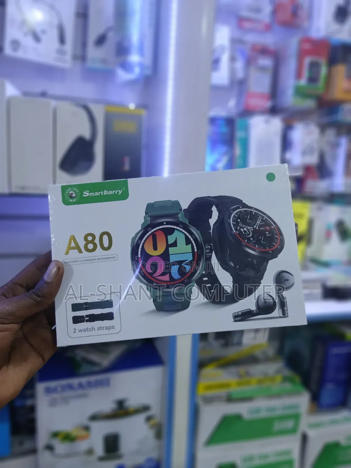 Smartbarry A80 Smart Watch With Earphones