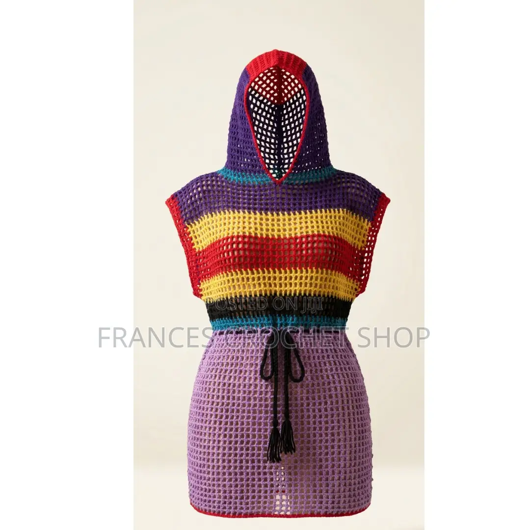 Hooded Mesh Shirt Dress