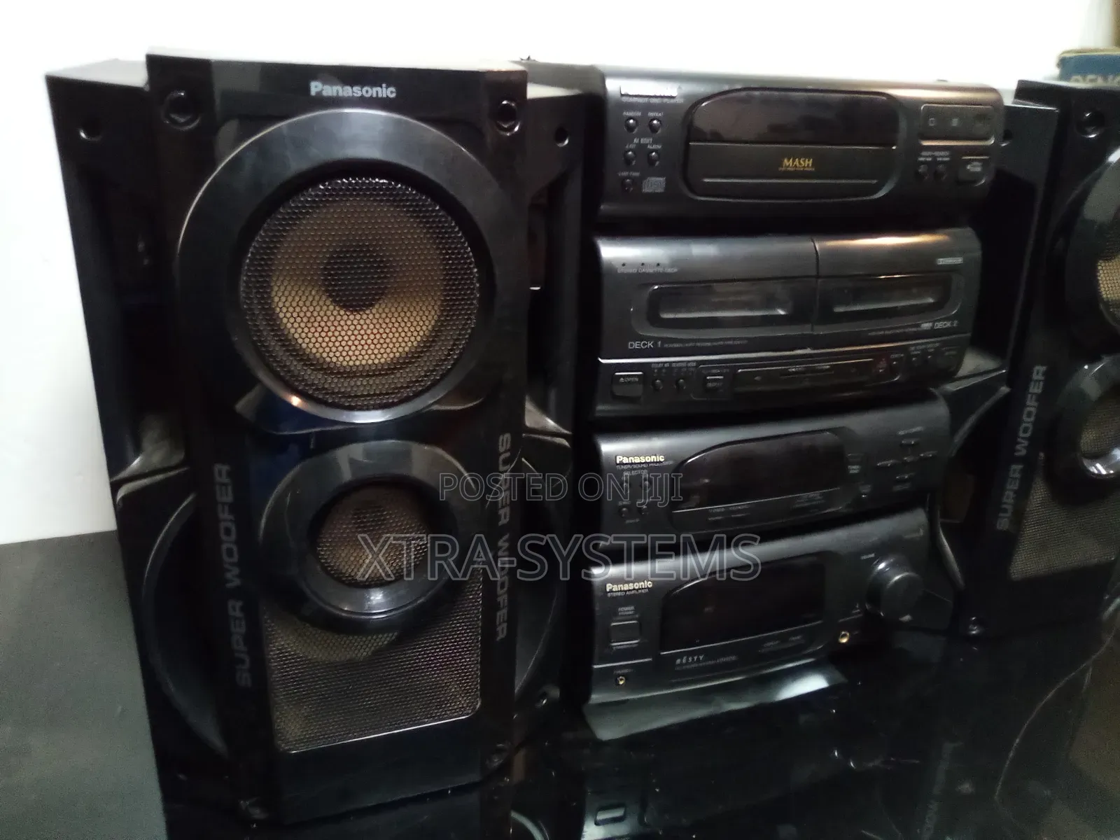 Panasonic Vintage Hi-Fi Component Stereo System With Super Woofers