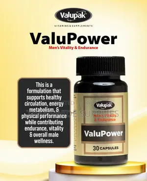 ValuPower – Men’s Vitality & Endurance 30caps Natural Manpower