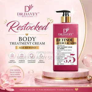 Dr. Davey Retinol + Ferulic Acid Body Treatment Cream – 500ml ✨💗