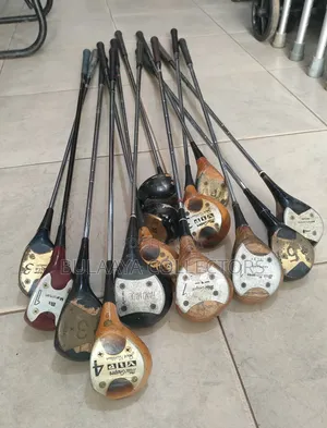 Japanese Vintage Wooden Golf Clubs.