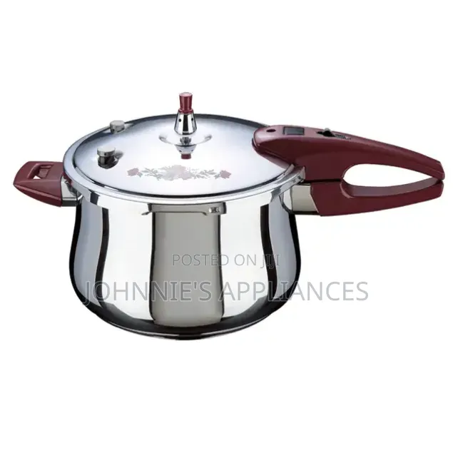 9L Stainless Steel Pressure Cooker With Safety Valve & Heat-Resistant
