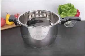 9L Stainless Steel Pressure Cooker With Safety Valve & Heat-Resistant