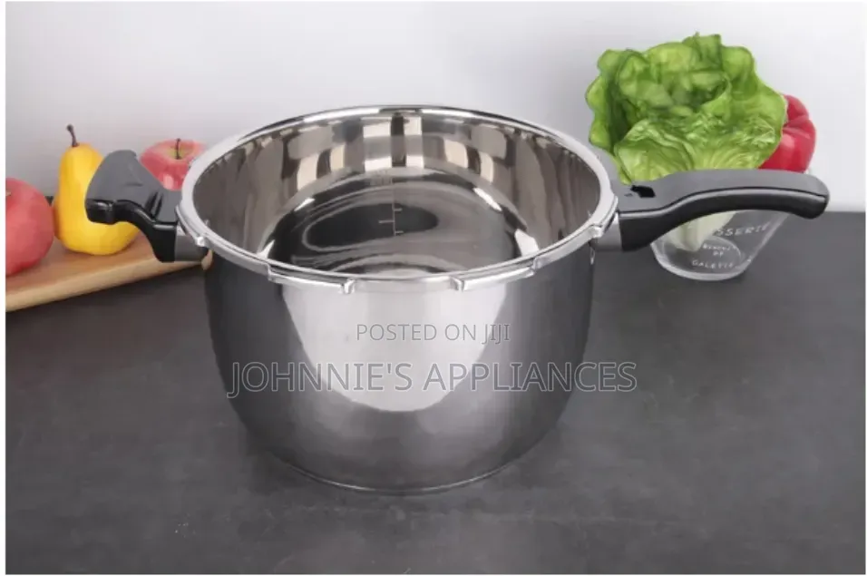 9L Stainless Steel Pressure Cooker With Safety Valve & Heat-Resistant