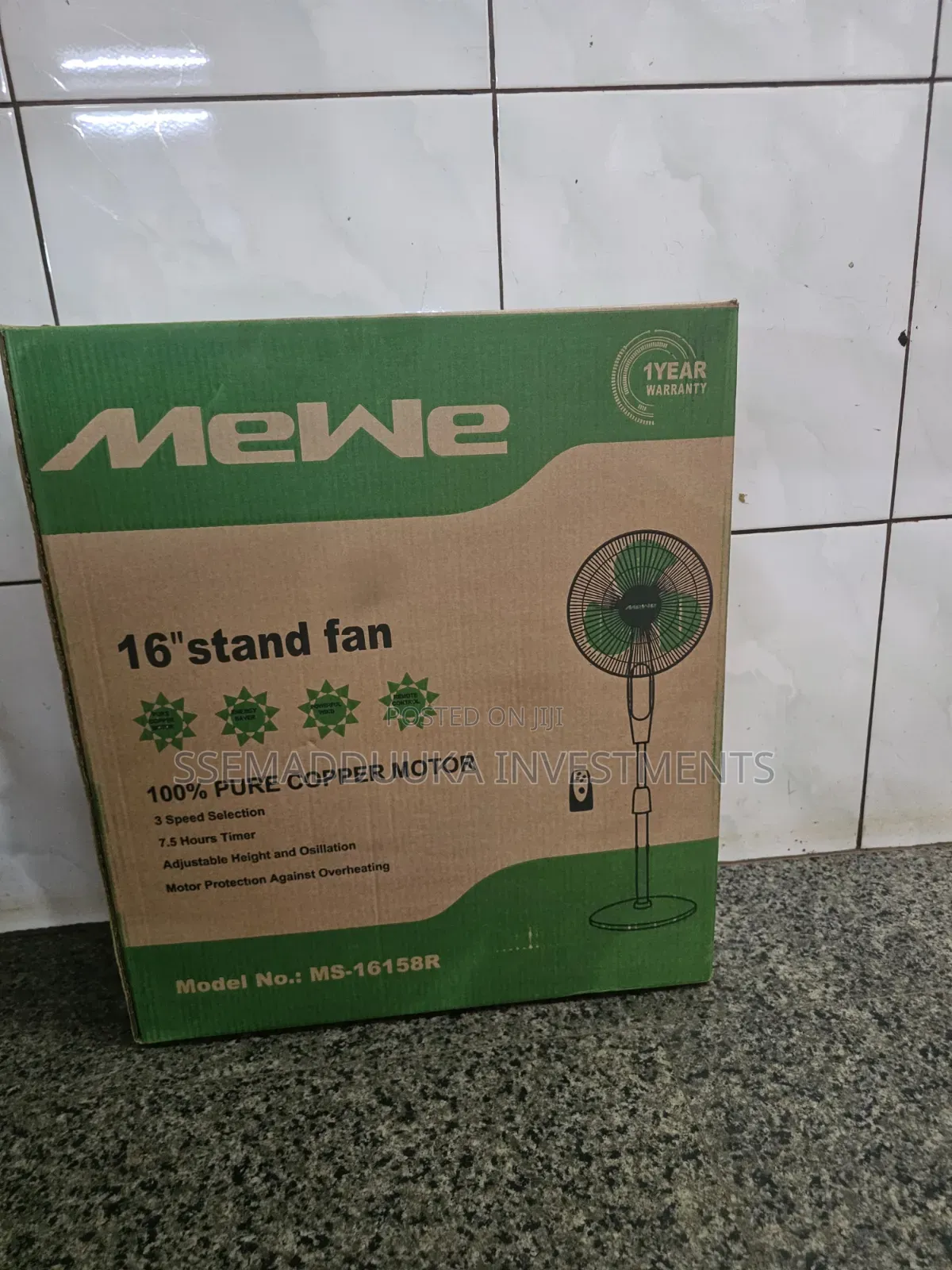 Mewe Ms-16158r  16" Stand Fan With Remote