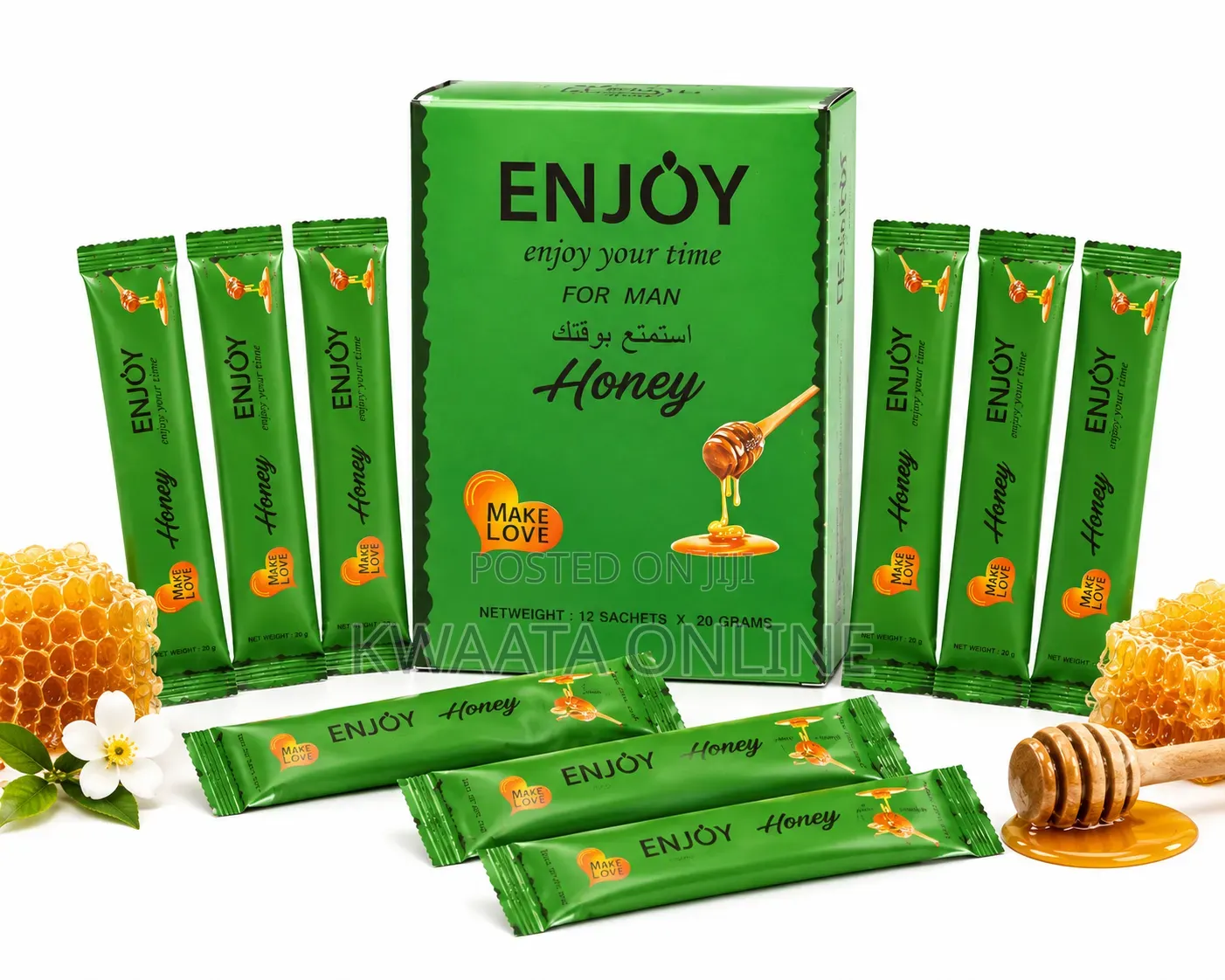 ENJÖY Honey Men's Sexual Supplement High Vitality (12 PCS Box, 20g)