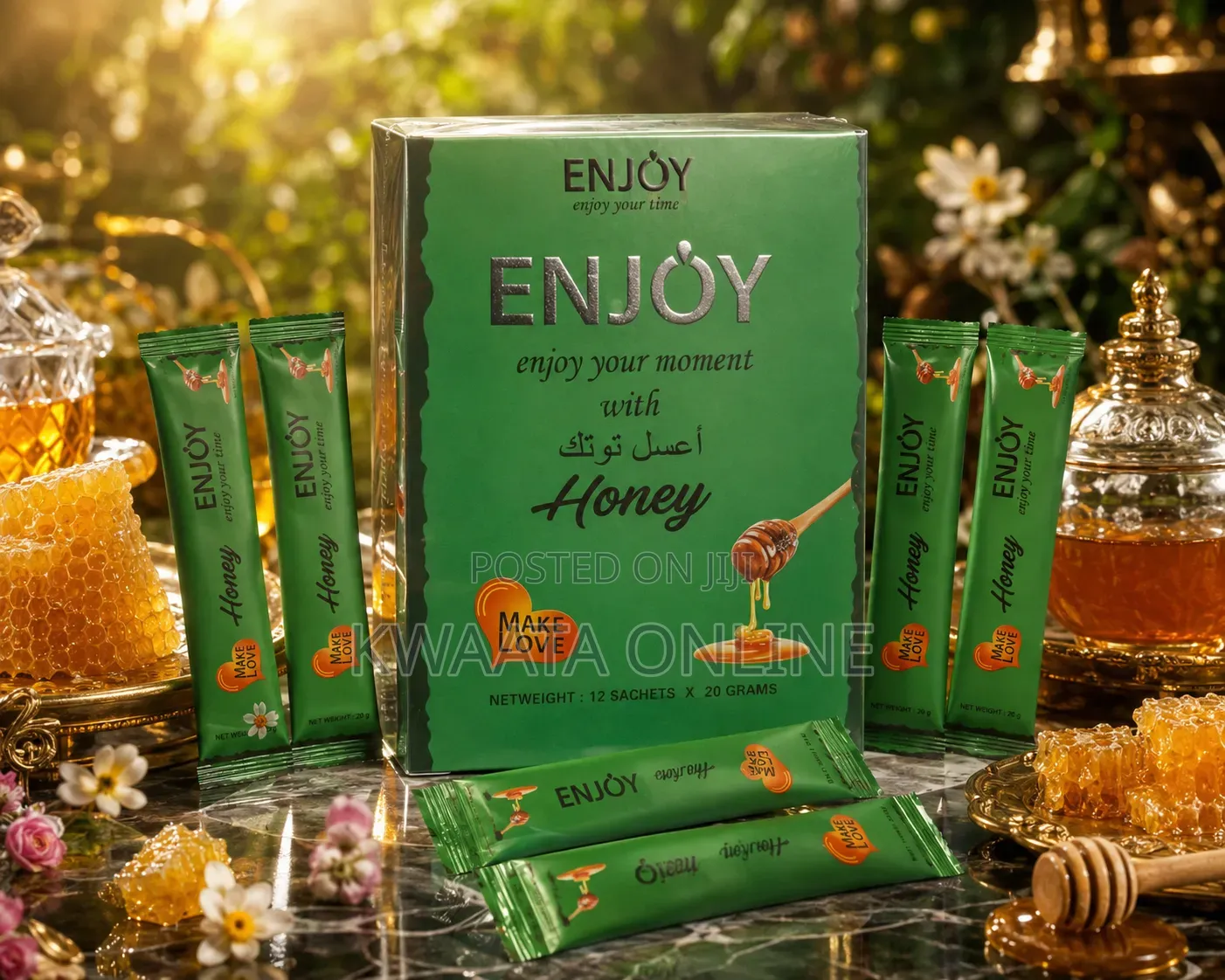 ENJÖY Honey Men's Sexual Supplement High Vitality (12 PCS Box, 20g)