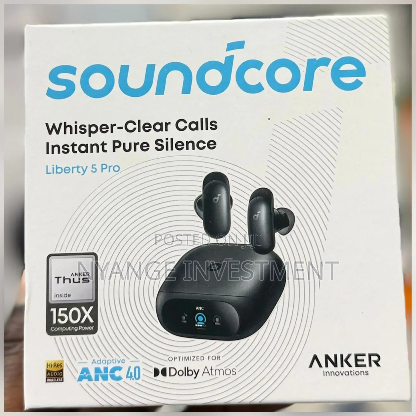Soundcore Liberty 5 Pro Wireless Noise-Cancelling Earbuds by Anker.
