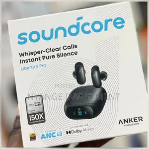 Soundcore Liberty 5 Pro Wireless Noise-Cancelling Earbuds by Anker.