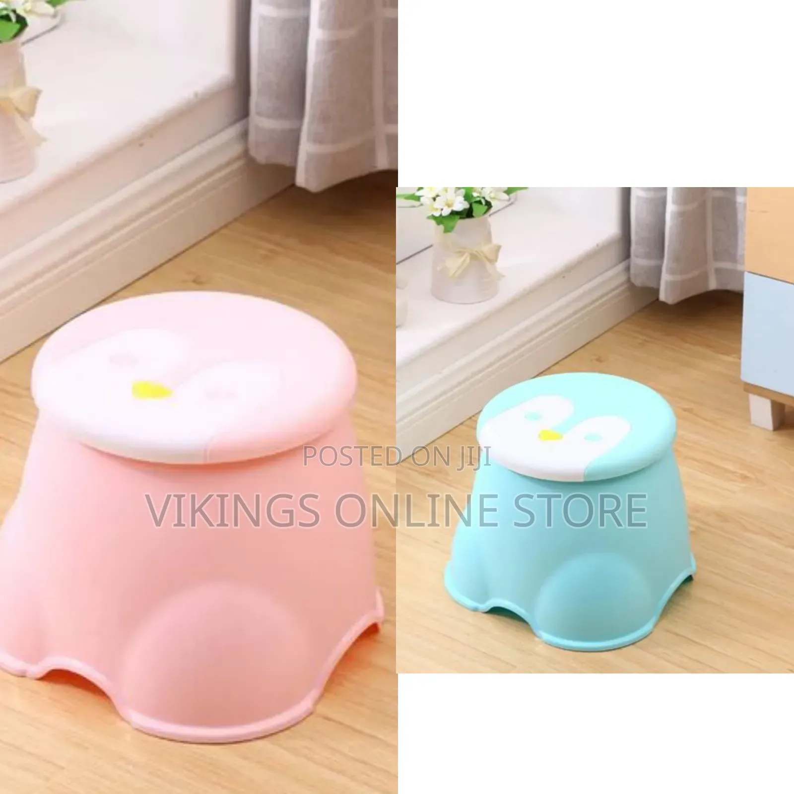 Charming Penguin-Themed Children's Step Stools
