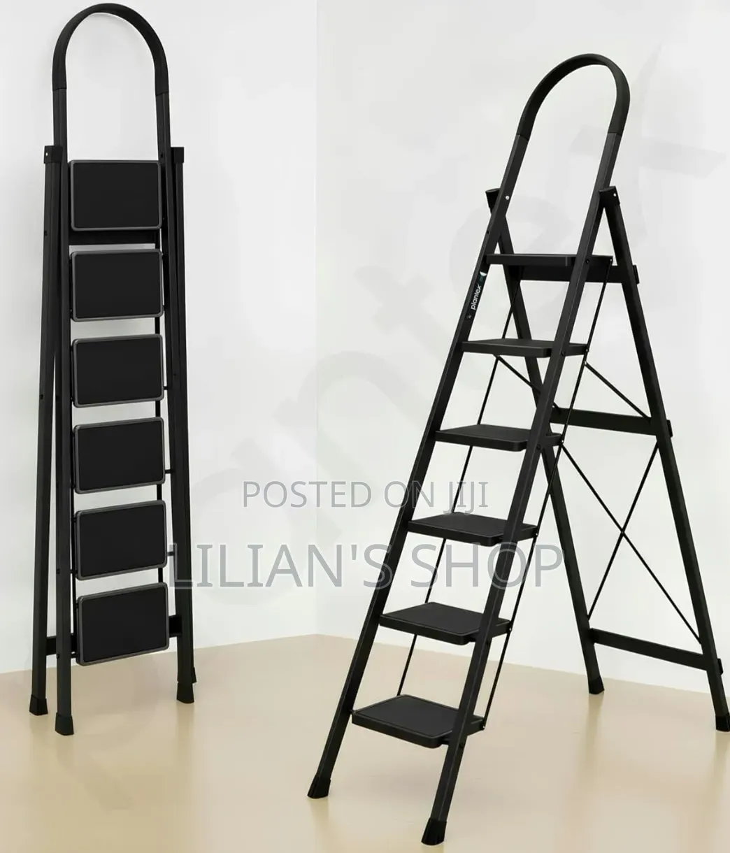 6 Steps Foldable Ladder With Anti-Skid Wide Steps