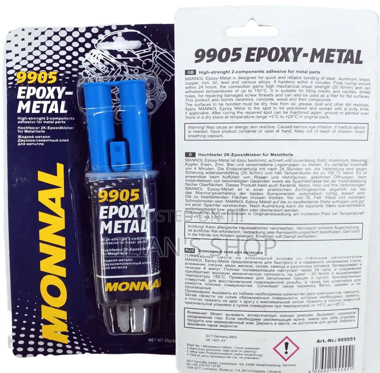 Mannol 9905 Epoxy-Metal Glue