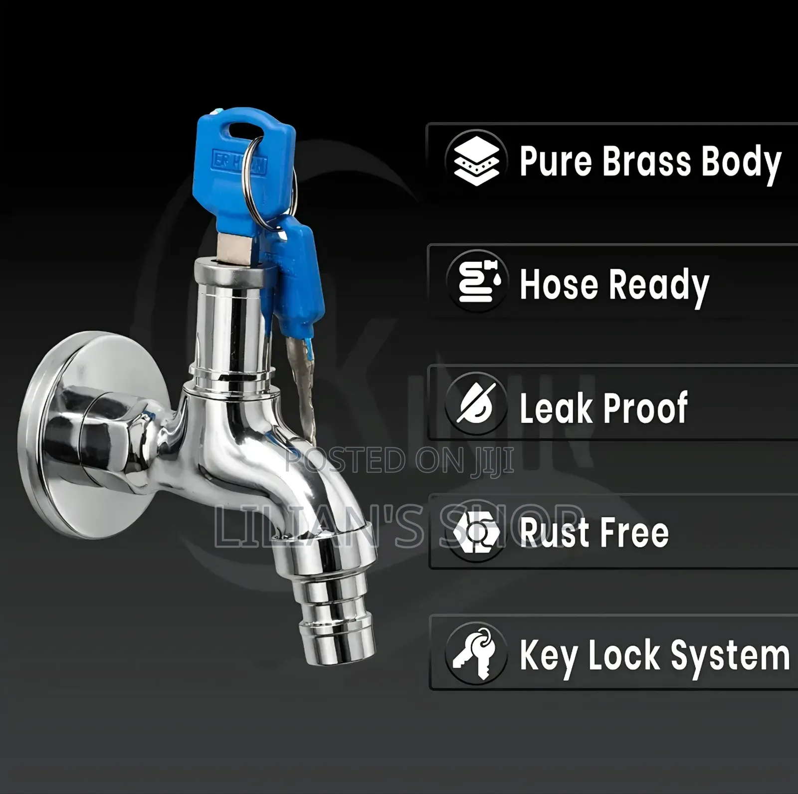Lockable Water Tap With Keys