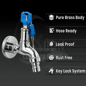 Lockable Water Tap With Keys