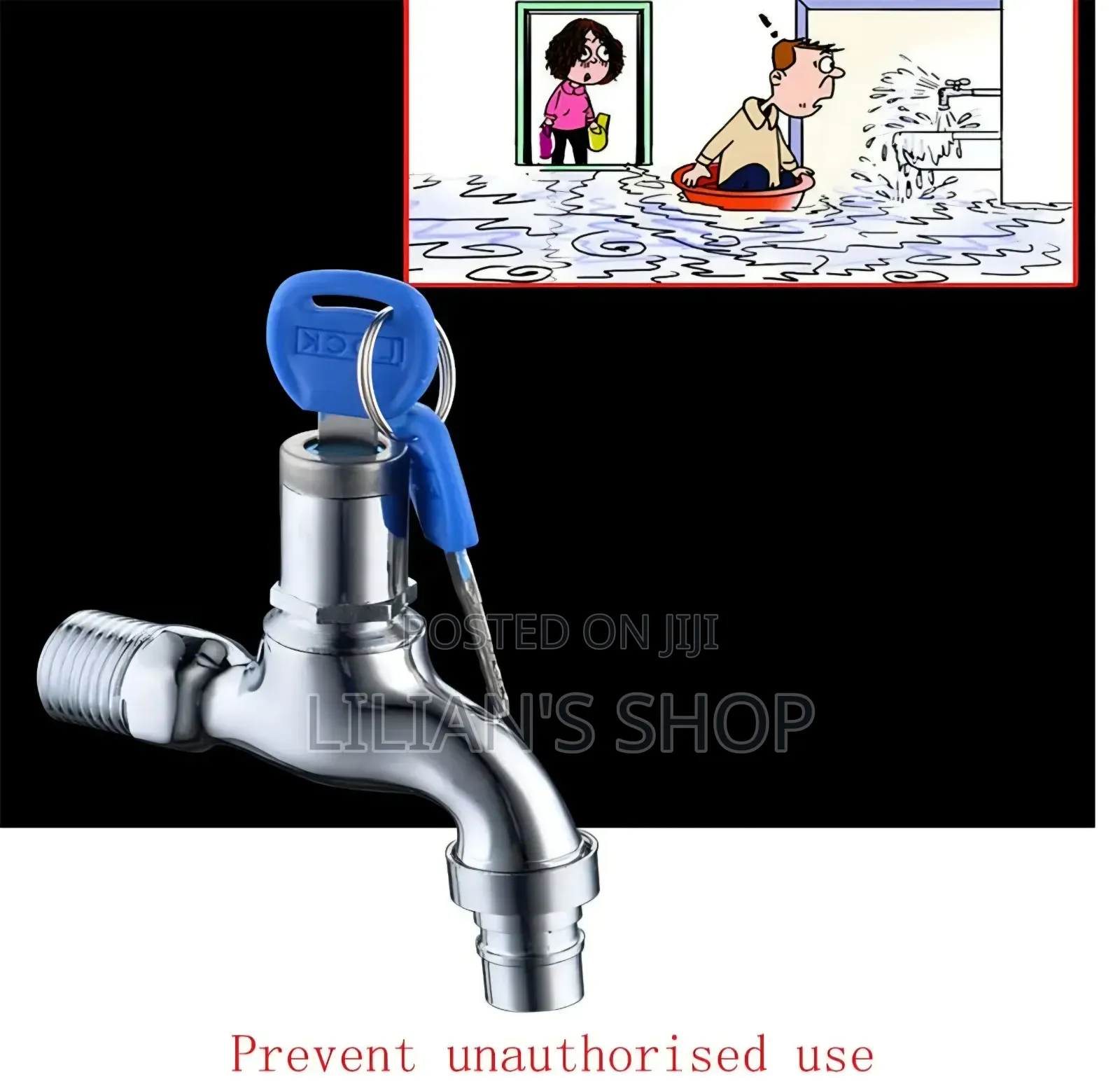 Lockable Water Tap With Keys