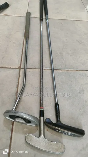 Japanese Vintage Golf Putters of Different Clubhead Designs and Shafts
