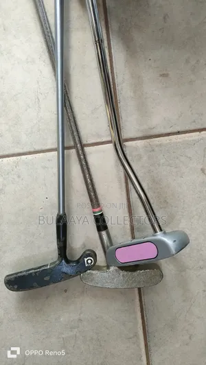 Japanese Vintage Golf Putters of Different Clubhead Designs and Shafts