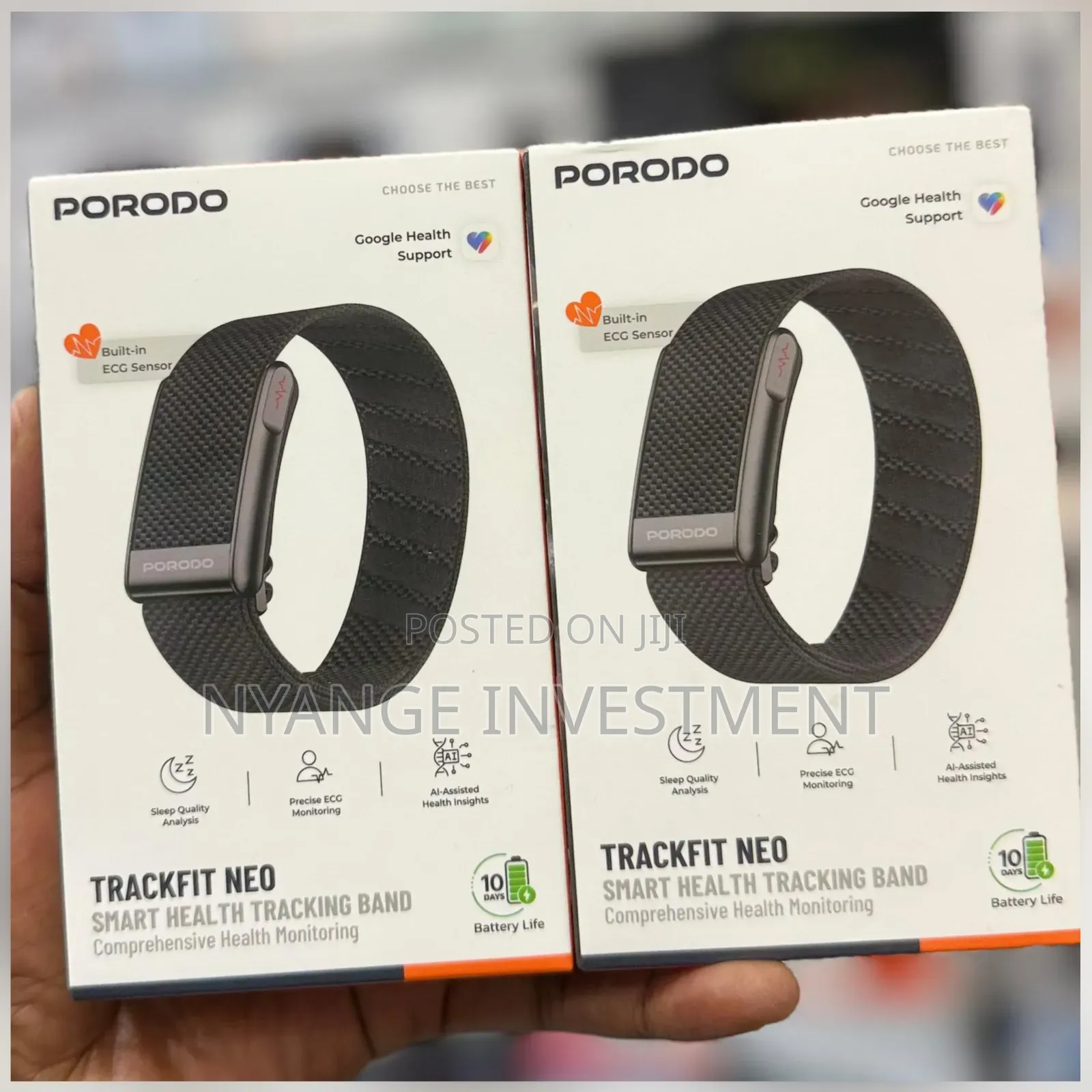 Porodo TrackFit Neo Smart Health Tracking Band With Built in ECG Senso