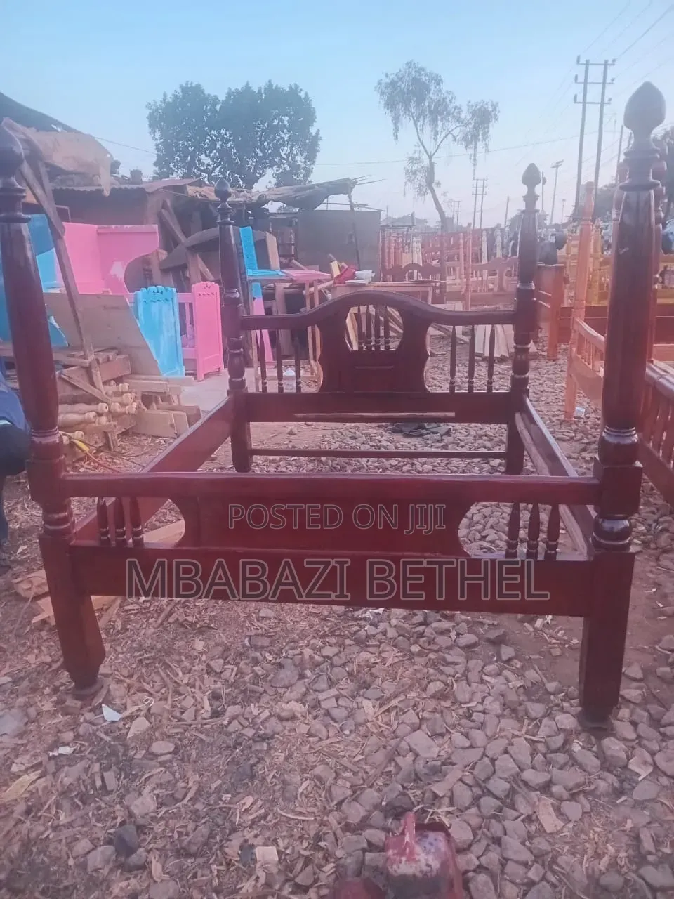 Used /Second Hand 5by6 Wooden Bed on Quick Sale