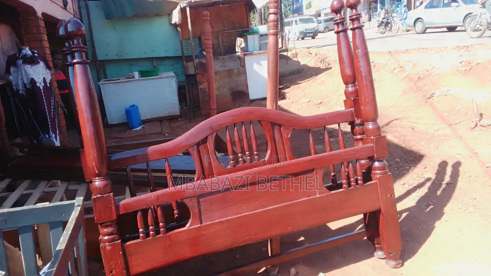 Used /Second Hand 5by6 Wooden Bed on Quick Sale