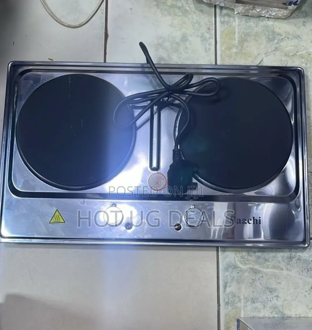 Saachi Double Electric Hotplate With Stainless Steel Body - NL-HP-6221