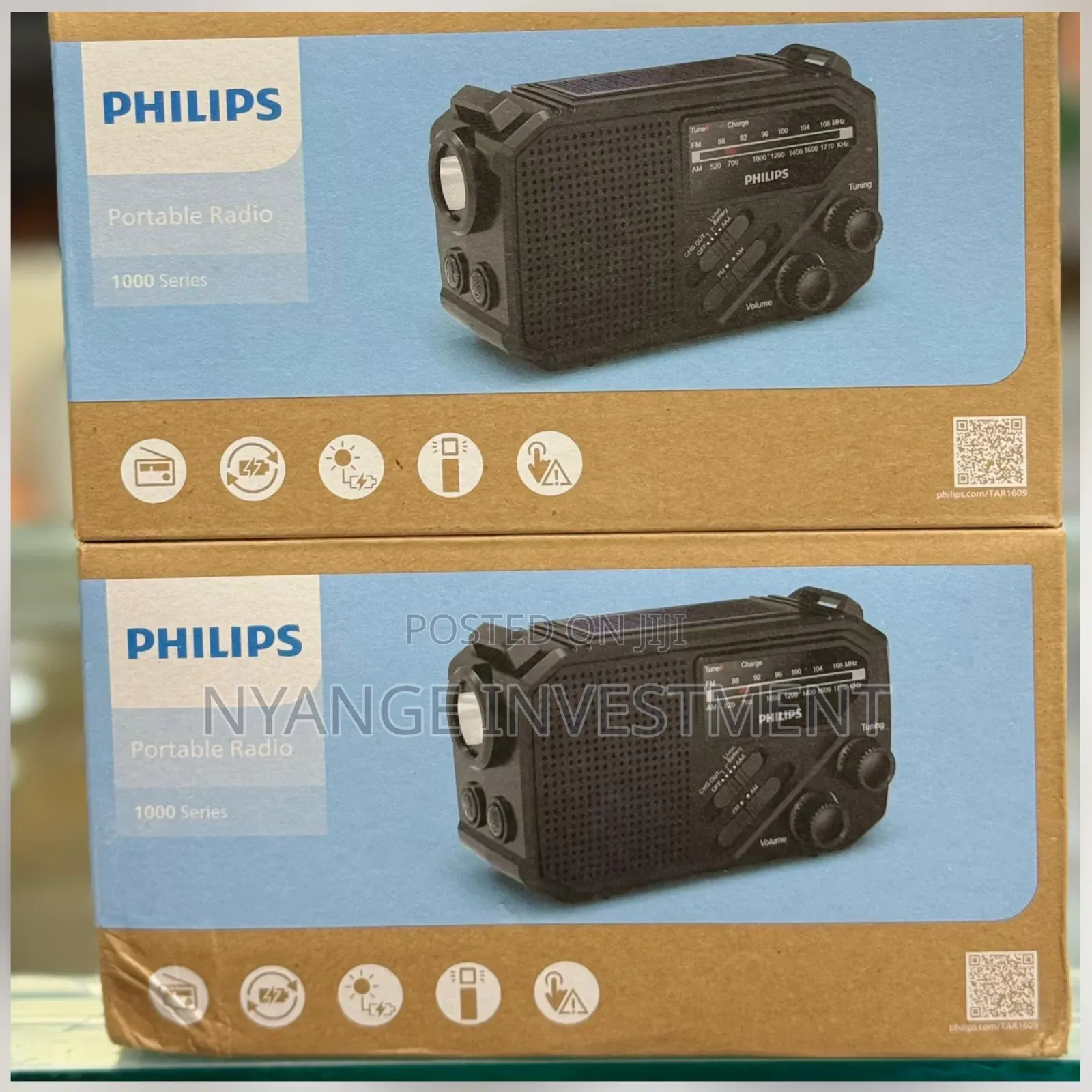Philips TAR1609/00 Portable Radio With Flashlight -