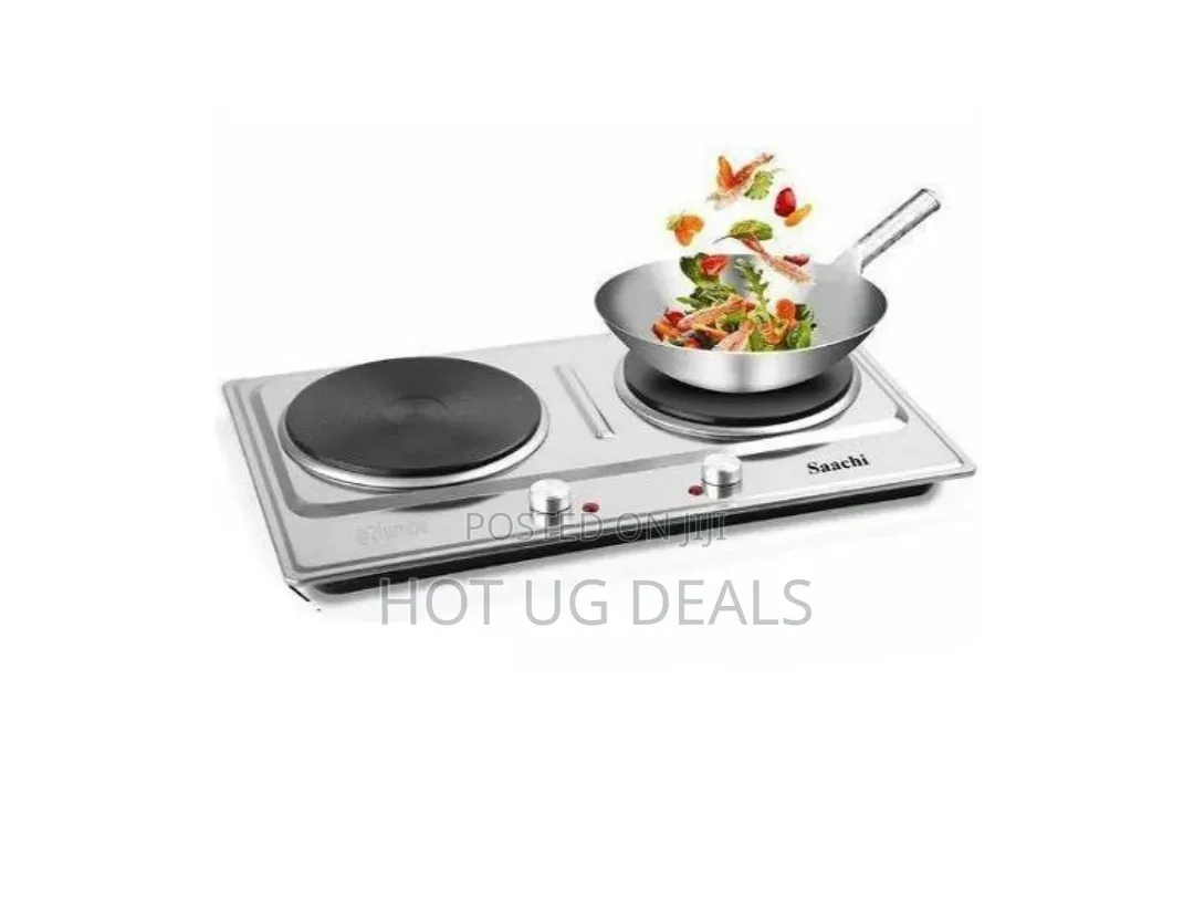 Saachi Double Electric Hotplate With Stainless Steel Body - NL-HP-6221