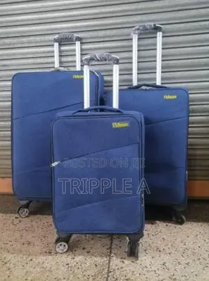 3-Piece Set of Fabric Prince Travel Suitcase