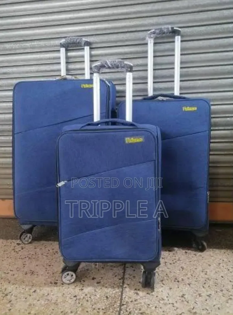 3-Piece Set of Fabric Prince Travel Suitcase
