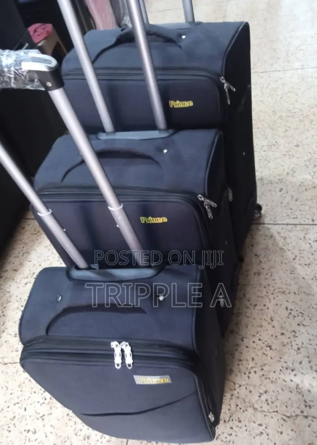 3-Piece Set of Fabric Prince Travel Suitcase