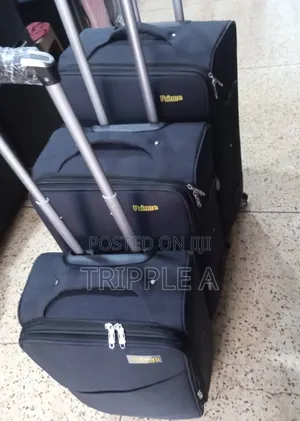 3-Piece Set of Fabric Prince Travel Suitcase