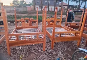 3by6 Wooden Bed With Net Poles