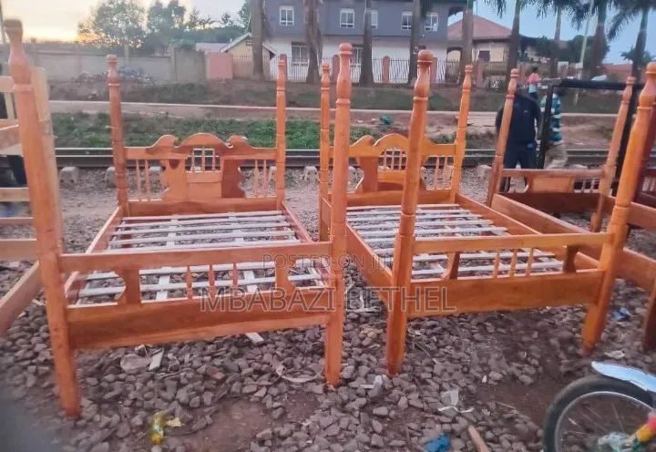 3by6 Wooden Bed With Net Poles