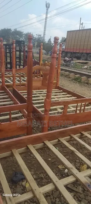 3by6 Wooden Bed With Net Poles