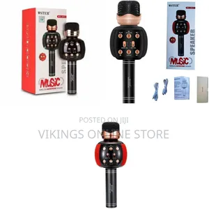 Wster WS-2911 Wireless Karaoke Microphone and Bluetooth Speaker